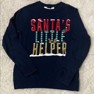 GUC - Kids Navy 'Santa's Little Helper' Sweater Knitwear